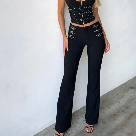 OUTCAST BRANDI PANTS BLACK Size XS EXCLUSIVES 0C4327 - Picture 1 of 15